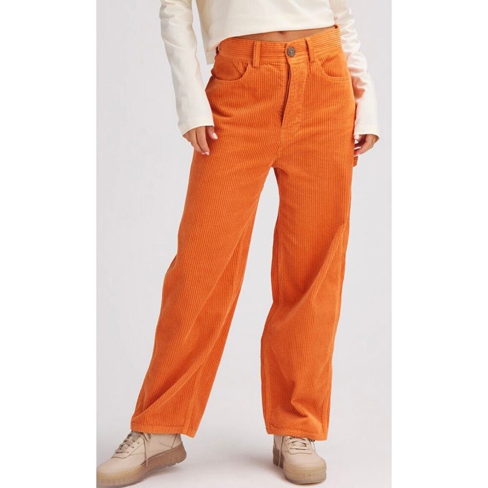 Basin and Range High Rise Corduroy Worker Pant orange size S